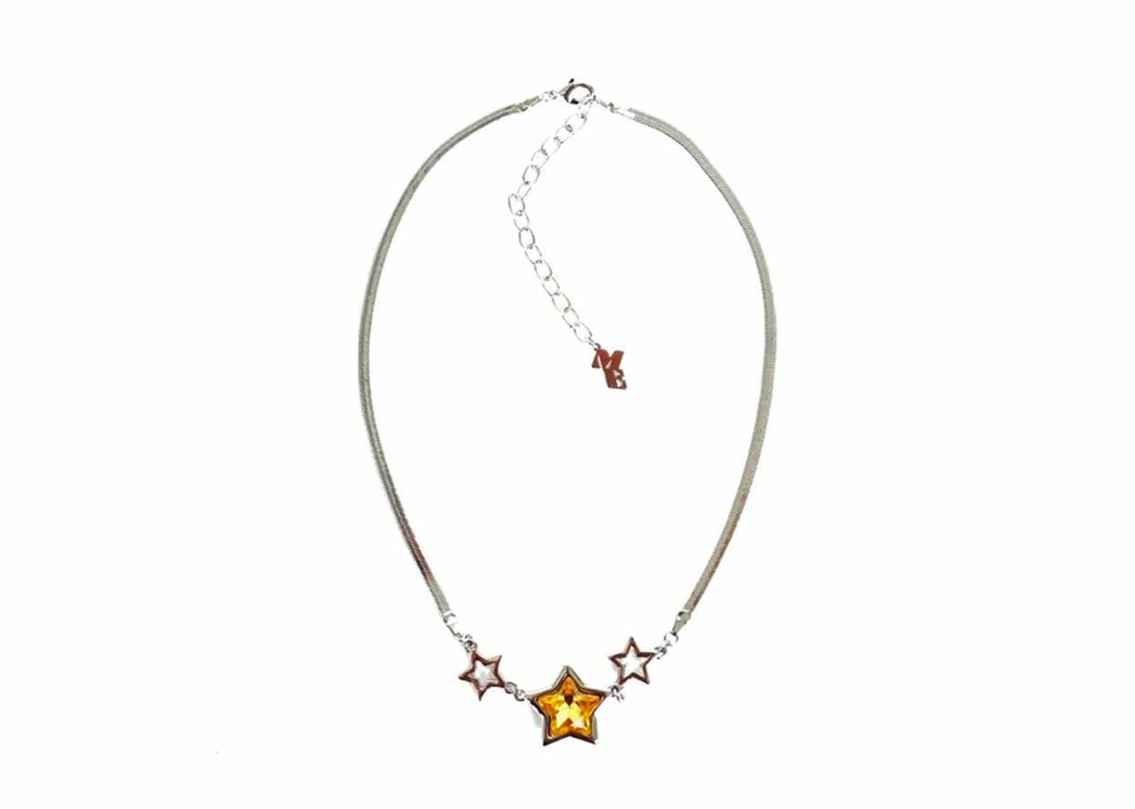 Buy Maison Emerald Yellow Star Necklace Silver Online in Australia ...