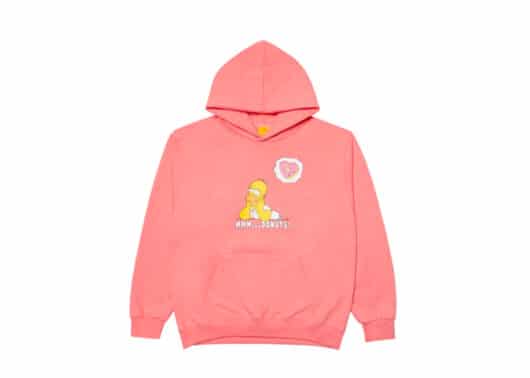 ADLV X Simpsons Donuts Homer Hoodie Pink