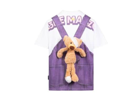 13 De Marzo x Popmart Printed Overall Palda Bear Tee White/Purple