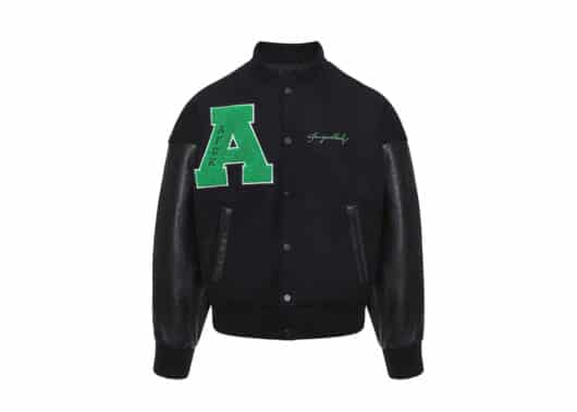A Few Good Kids 3D Logo Varsity Jacket Black - Image 2