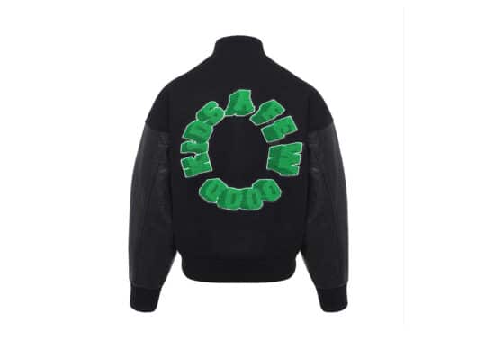 A Few Good Kids 3D Logo Varsity Jacket Black