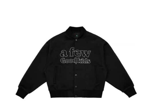 A Few Good Kids Angels Logo Varsity Jacket Black - Image 2