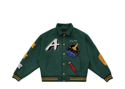 A Few Good Kids Spaceshuttle Varsity Jacket Green