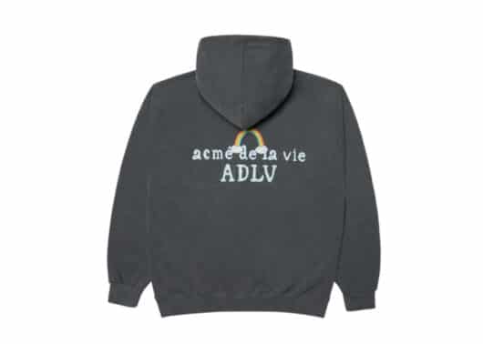 ADLV x Care Bears Rainbow Hoodie Washed Charcoal - Image 2