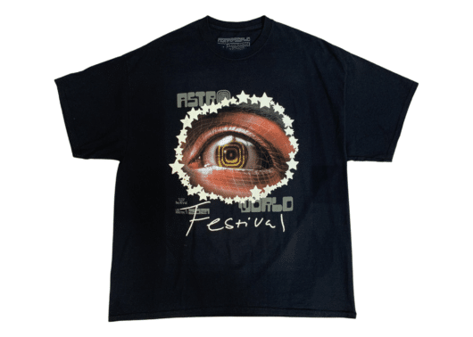 Travis Scott Starry Eyes Tee Black