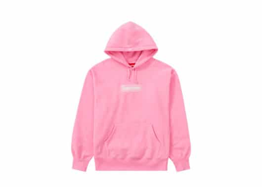 Supreme Box Logo Hooded Sweatshirt (FW21) Pink