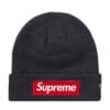 Supreme New Era Box Logo Beanie (FW21) Charcoal
