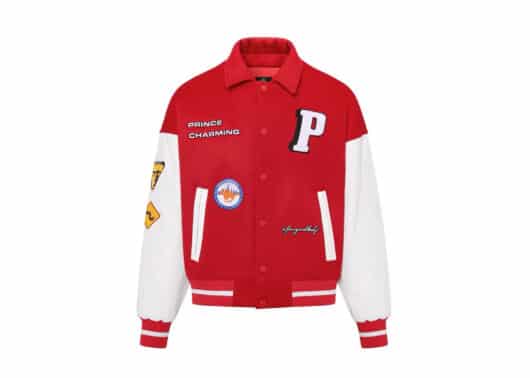 A Few Good Kids Logo Varsity Jacket Red - Image 2