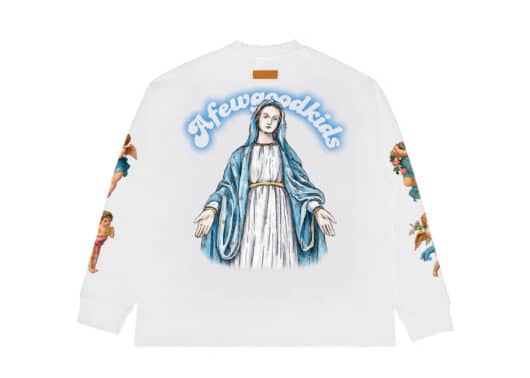 A Few Good Kids Virgin Mary L/S Tee White