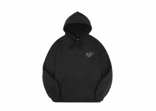 Ambler Cafe Bear Hoodie Black AHP803 - Image 2