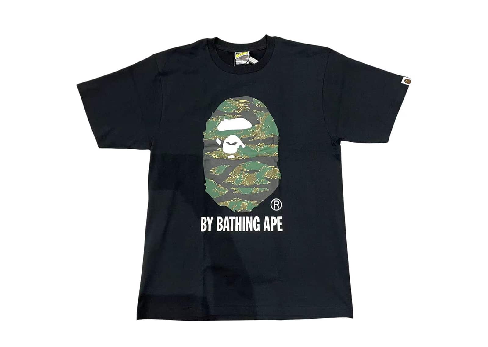 Buy Bape Forest Camo Big Ape Head Tee Black/Green Online in