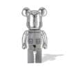 Bearbrick x BAPE x Hajime Sorayama Baby Milo 1000% Silver - Image 3