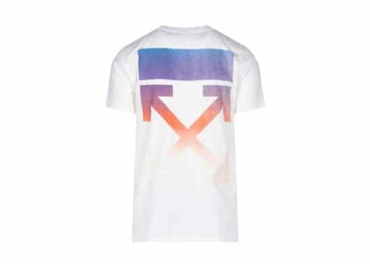 Off White Degrade Multi-Color Arrow Oversized Tee White