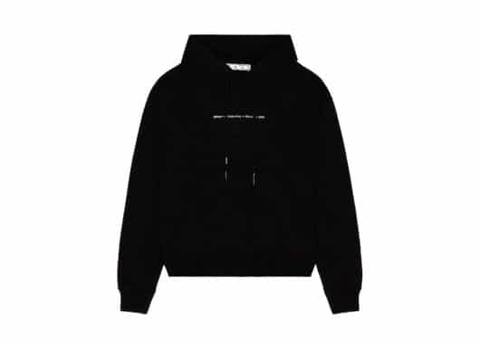 Off White Maker Over Skate Oversized Hoodie Black - Image 2