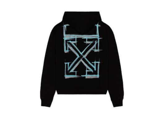 Off White Maker Over Skate Oversized Hoodie Black