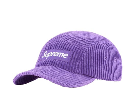 Supreme Corduroy Camp Cap Cap (SS22) Purple