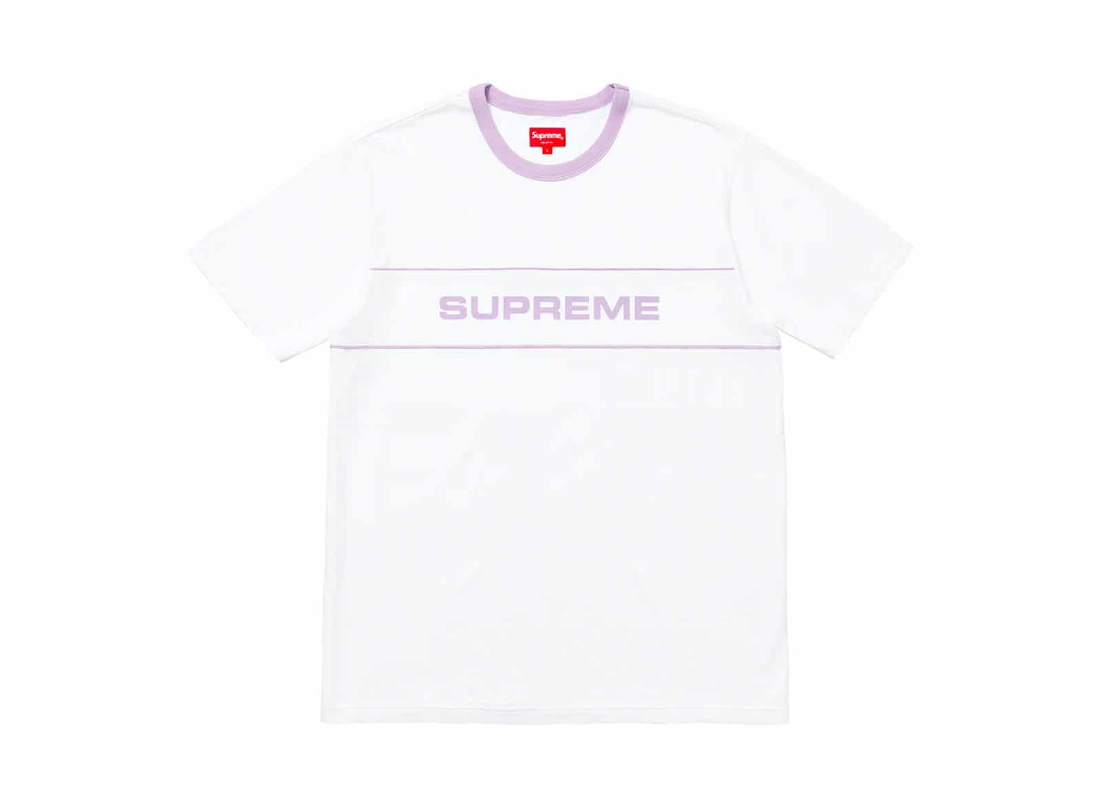 Supreme Piping Ringer Tee Ringer Tee Scatter Ringer Supreme Stockx 