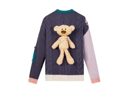 13De Marzo Palda Bear Zip Sweater Purple