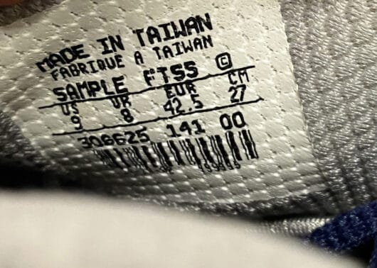 Nike Uptempo White/ Navy Sample - Image 7
