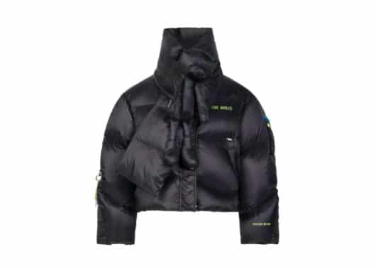 13De Marzo Palda Bear Scarf Down Jacket Black