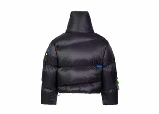 13De Marzo Palda Bear Scarf Down Jacket Black - Image 2