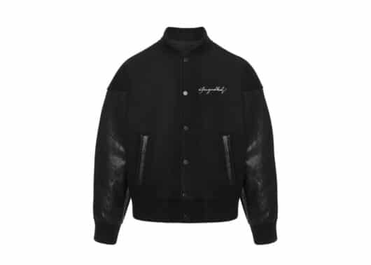A Few Good Kids Rhinestone Varsity Jacket Black - Image 2
