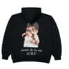 ADLV Baby Face Black Slingshot Zip Hoodie Black - Image 2
