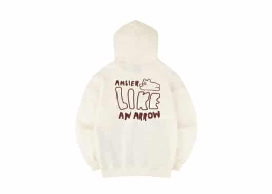 Ambler Fly Bear Hoodie Ivory AHP812
