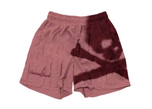 Travis Scott Cactus Jack For Mastermind Skull Shorts Washed Red - Image 2