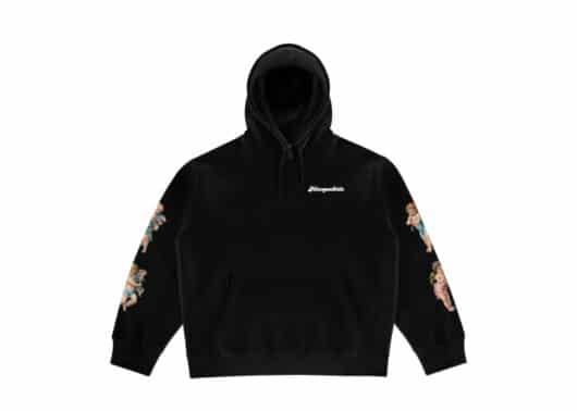 A Few Good Kids Arm Angels Logo Hoodie Black