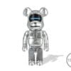 Bearbrick x BAPE x Hajime Sorayama Baby Milo 1000% Silver