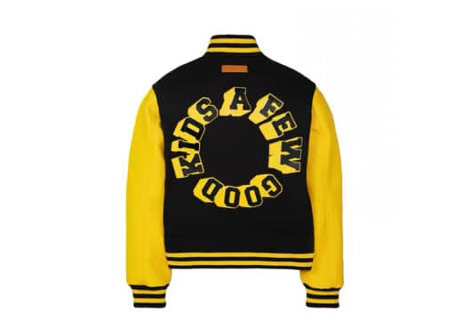 A Few Good Kids 3D Logo Varsity Jacket Black/Yellow