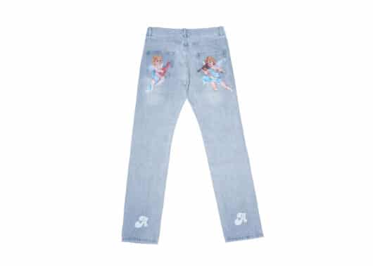 A Few Good Kids Angel Logo Denim Pants Blue