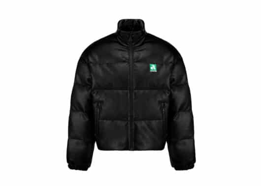 A Few Good Kids Glow 3D Logo Puffer Jacket Black