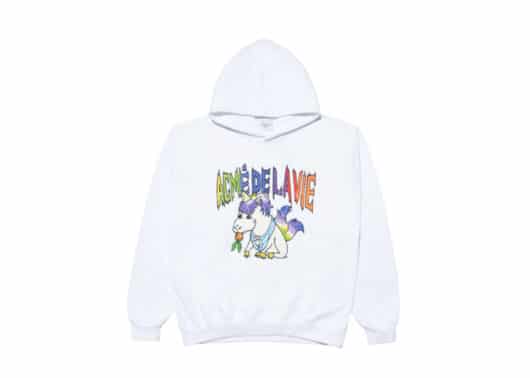 ADLV Rainbow Unicorn Hoodie White