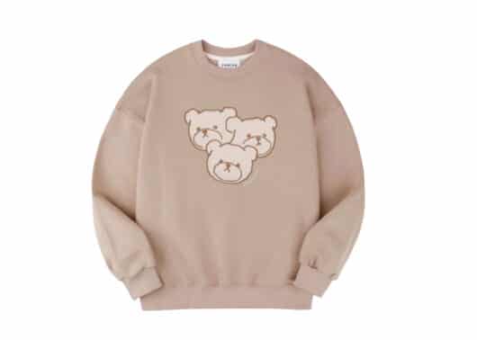 Ambler The Three Faces Crewneck Beige AMM923