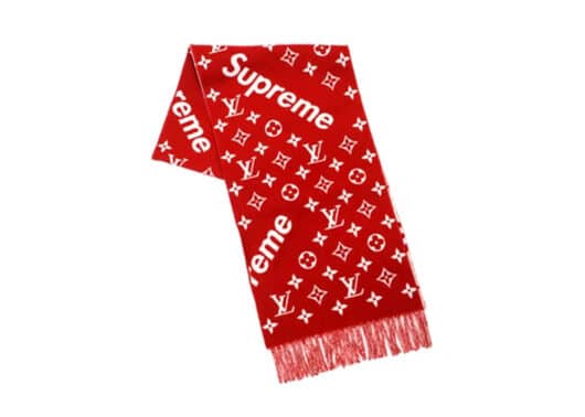 Supreme x Louis Vuitton Monogram Scarf Red