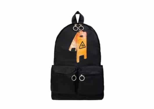 Off White Pascal Wet Floor Backpack Black Yellow