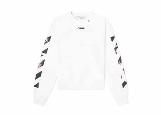 Off White Caravaggio Arrows Oversized Crewneck White