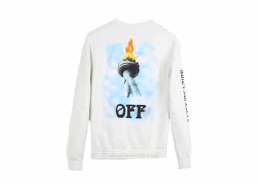 Off White Liberty Crewneck White