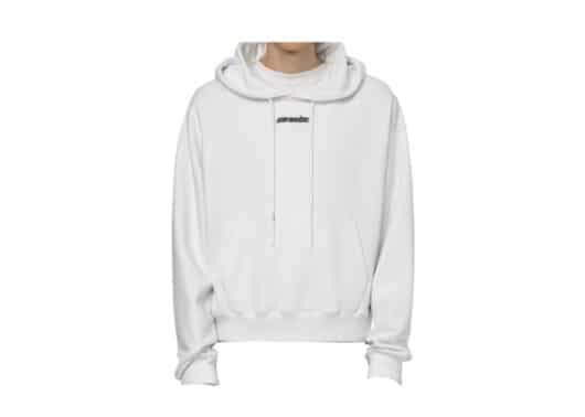 Off White Marker Oversized Hoodie White/Blue