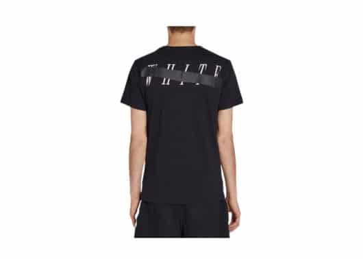 Off White Mirror Skull Slim Tee Black