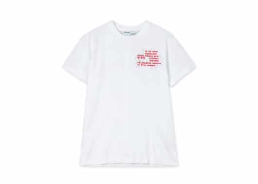 Off White Ocean Debris Slim Tee White