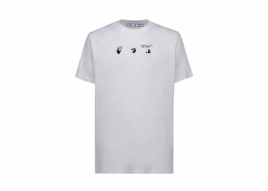 Off White Peace Worldwide Oversized Tee White