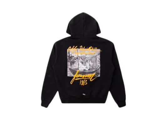 Off White Summer Over Hoodie Black - Image 2