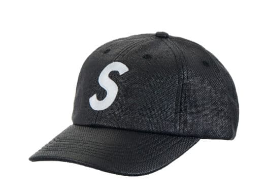 Supreme Raffia S Logo 6-Panel Black