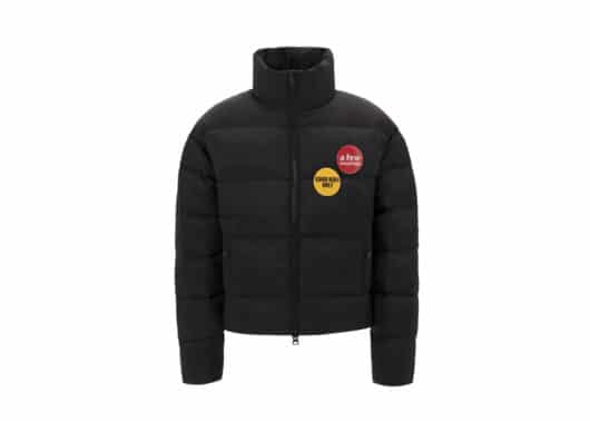 A Few Good Kids Badge Puffer Jacket Black