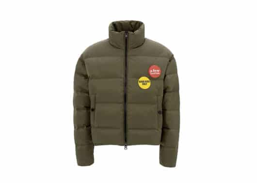 A Few Good Kids Badge Puffer Jacket Olive