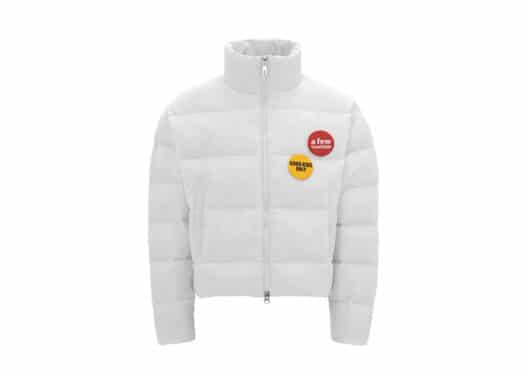 A Few Good Kids Badge Puffer Jacket White