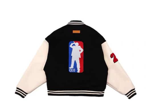 A Few Good Kids CEO Logo Varsity Jacket Black - Image 2